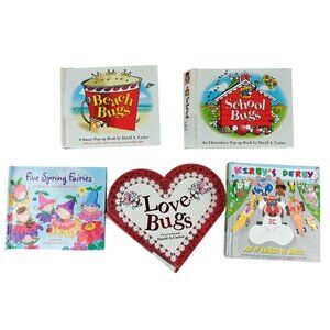 Kids Pop-Up Book Lot Beach Bugs School Bugs Love Bugs & More David Carter Etc